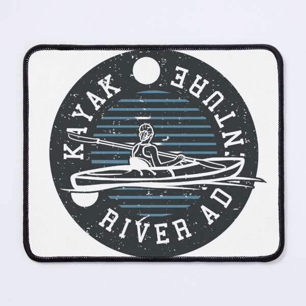 Item preview, Vintage Kayak River Adventure Paddling Design designed and sold by Gravelpeak Co..