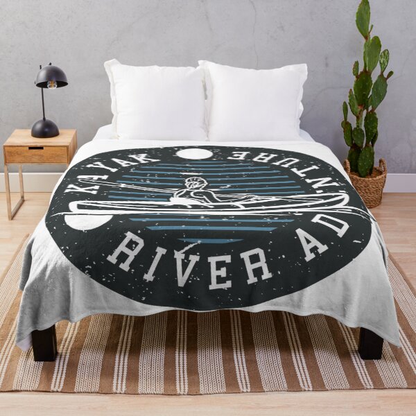 Item preview, Vintage Kayak River Adventure Paddling Design designed and sold by Gravelpeak Co..
