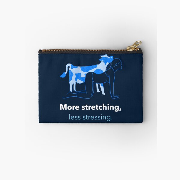 Item preview, More Stretching Less Stressing Cow Pose Yoga T-Shirt designed and sold by WellspringXflow.