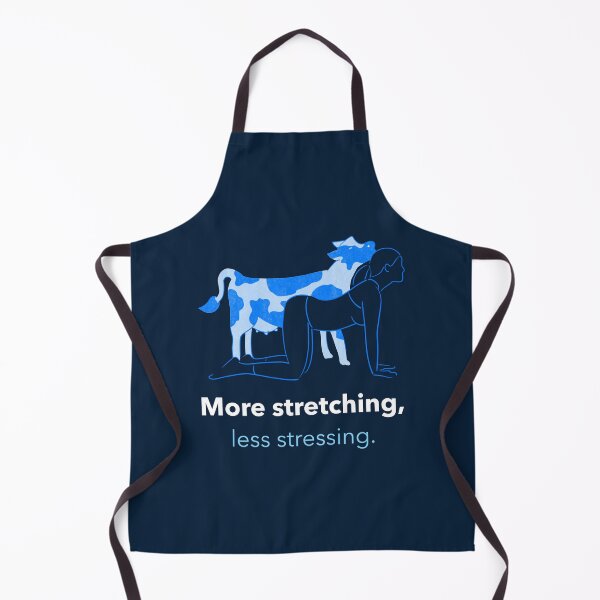 Item preview, More Stretching Less Stressing Cow Pose Yoga T-Shirt designed and sold by WellspringXflow.