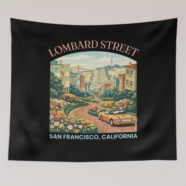 Item preview, Lombard Street Souvenir Travel California San Francisco designed and sold by DSWShirts.