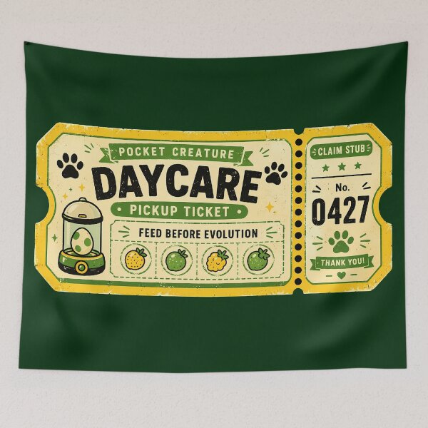 Item preview, Creature Daycare Pickup Ticket designed and sold by agearb.