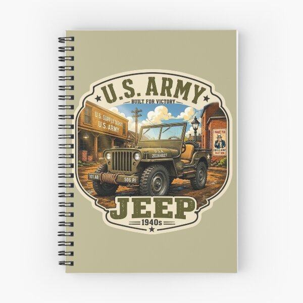 Item preview, Vintage Military 4x4 Army Vehicle Poster designed and sold by Retro Arabica.