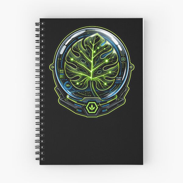 Item preview, Cyber Monstera Leaf Techwear Graphic | Futuristic Biotech Neon Design designed and sold by Timeless Junction.