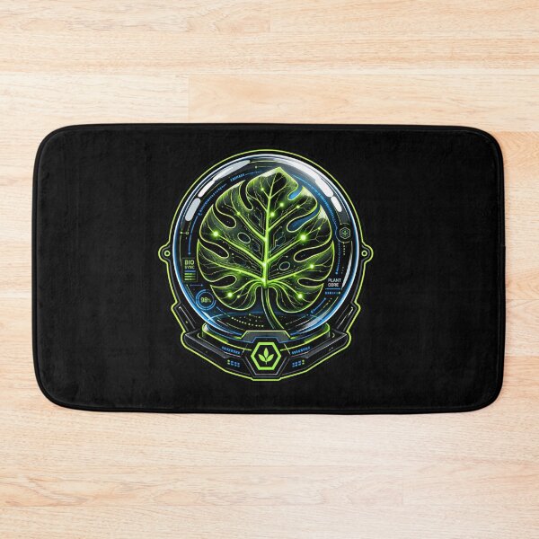 Item preview, Cyber Monstera Leaf Techwear Graphic | Futuristic Biotech Neon Design designed and sold by Timeless Junction.