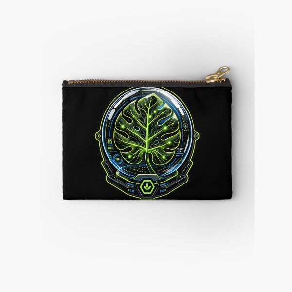 Item preview, Cyber Monstera Leaf Techwear Graphic | Futuristic Biotech Neon Design designed and sold by Timeless Junction.