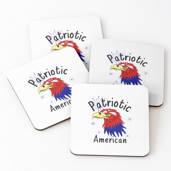 Item preview, Red White Blue Patriotic Eagle designed and sold by Sartoris Art.