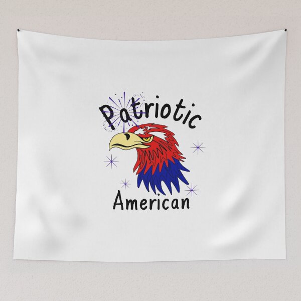 Item preview, Red White Blue Patriotic Eagle designed and sold by Sartoris Art.