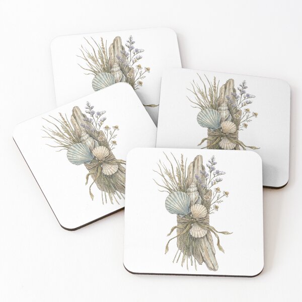 Item preview, Vintage Seashell & Driftwood Botanical Bouquet designed and sold by Ortsas.