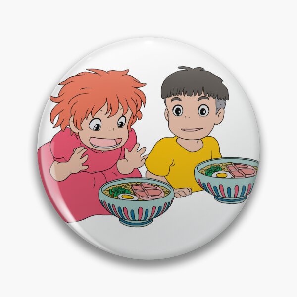 Item preview, Ponyo Sosuke Cute Ramen Illustration designed and sold by Iska-Designs.
