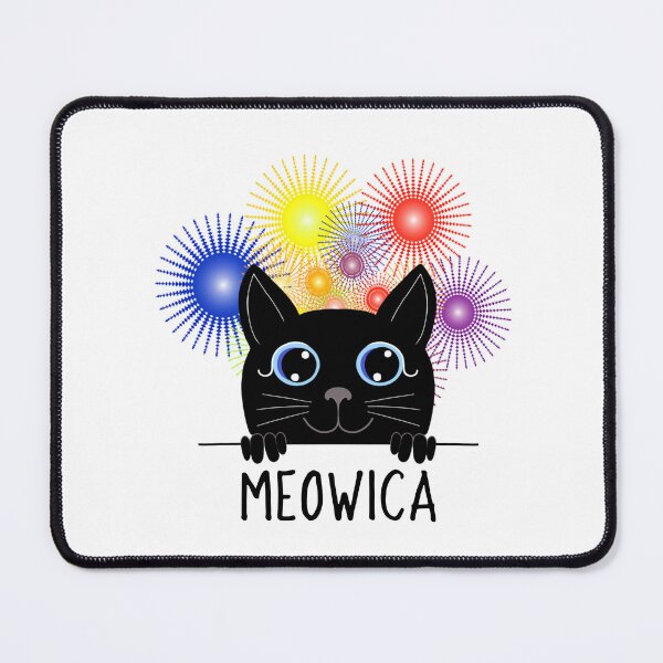 Item preview, Fourth Of July Funny Black Cat And Fireworks designed and sold by Sartoris Art.