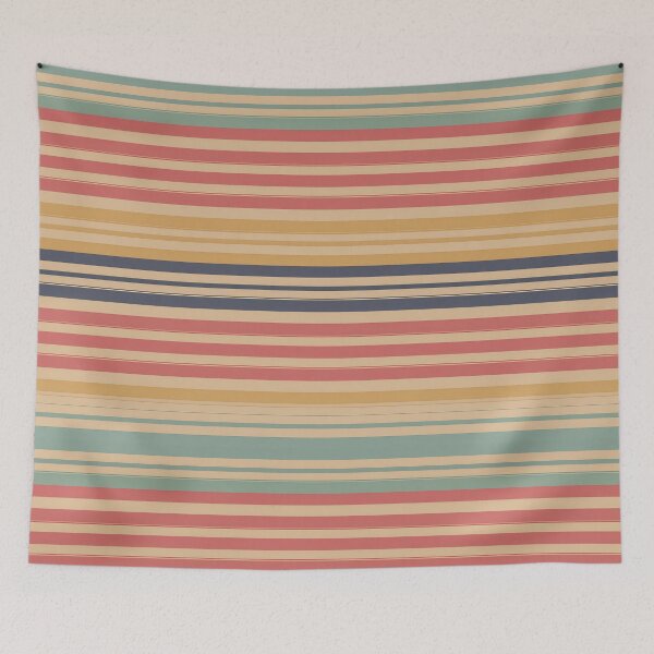 Item preview, Vintage Coastal Stripe Pattern – Retro Summer Picnic Seamless Design designed and sold by Tamas Das.