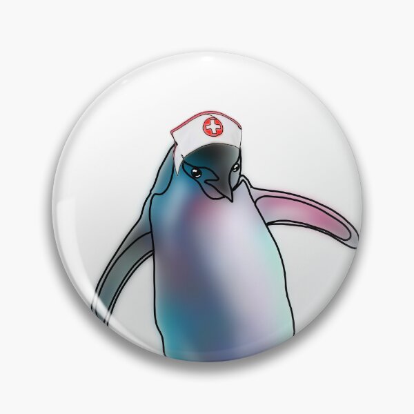Item preview, Percy the Penguin Wearing nurse Hat – animalzinhats designed and sold by Ashley’sAnimalz.