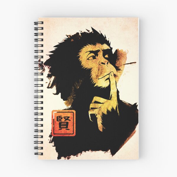 Artikelvorschau, Christian Bale Affen-Meme – Sumi-e Fantasy-Silhouette entworfen und verkauft von AnmForge.