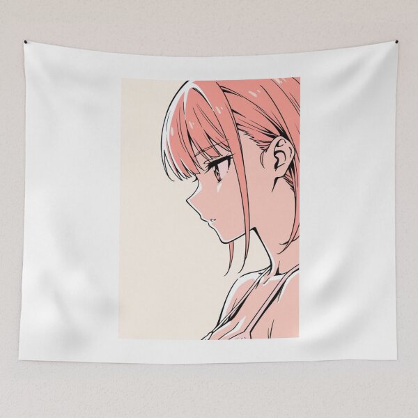 Item preview, Anime - Pink Hair Girl Profile View designed and sold by AnimeShin.