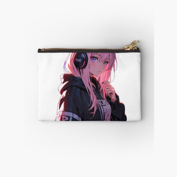 Artikelvorschau, Pink Hair Anime Egirl Hoodie Design entworfen und verkauft von AnimDream .