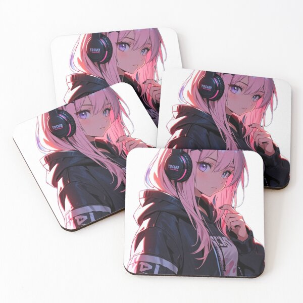 Item preview, Pink Hair Anime Egirl Hoodie Design designed and sold by AnimDream .