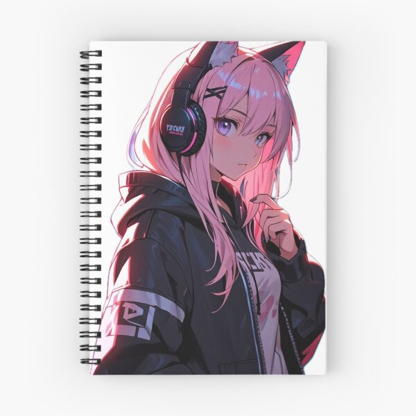 Artikelvorschau, Pink Hair Anime Egirl Hoodie Design entworfen und verkauft von AnimDream .