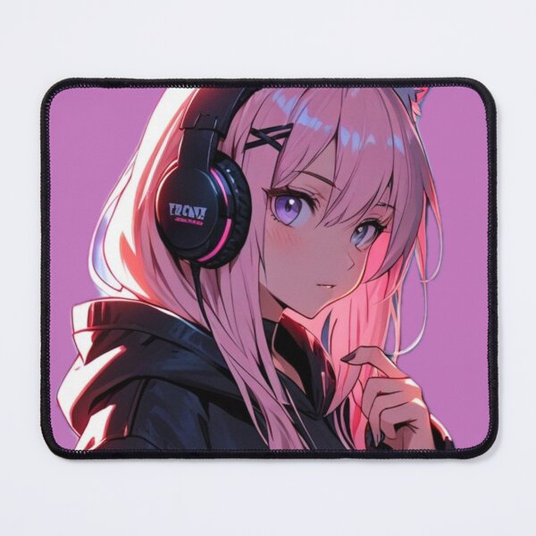 Item preview, Pink Hair Anime Egirl Hoodie Design designed and sold by AnimDream .