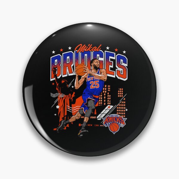 Item preview, New York Knicks Mikal Bridges illustration designed and sold by DETOYASHALL.