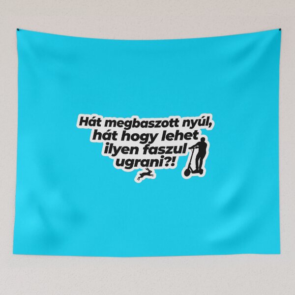 Item preview, Funny Hungarian Scooter Meme - Jumping Rabbit Quote designed and sold by pakehart.