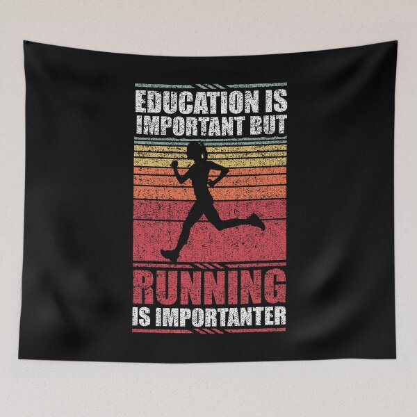 Item preview, Education Is Important But Running Is Importanter  designed and sold by GabbyKash.