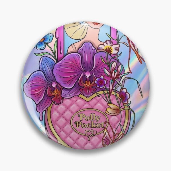 Item preview, Y2K Holographic Barbie Polly Pocket Art designed and sold by y2kponyclub.