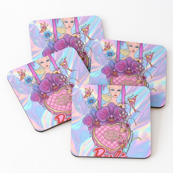 Item preview, Y2K Holographic Barbie Polly Pocket Art designed and sold by y2kponyclub.