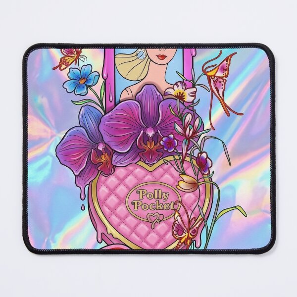 Item preview, Y2K Holographic Barbie Polly Pocket Art designed and sold by y2kponyclub.