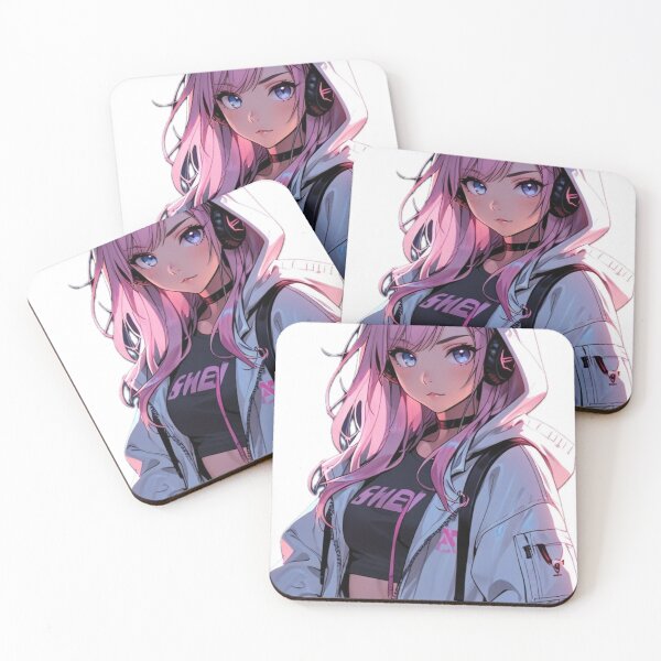 Item preview, Kawaii Pink Anime Gamer Girl Art designed and sold by AnimDream .