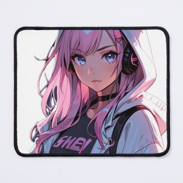 Item preview, Kawaii Pink Anime Gamer Girl Art designed and sold by AnimDream .