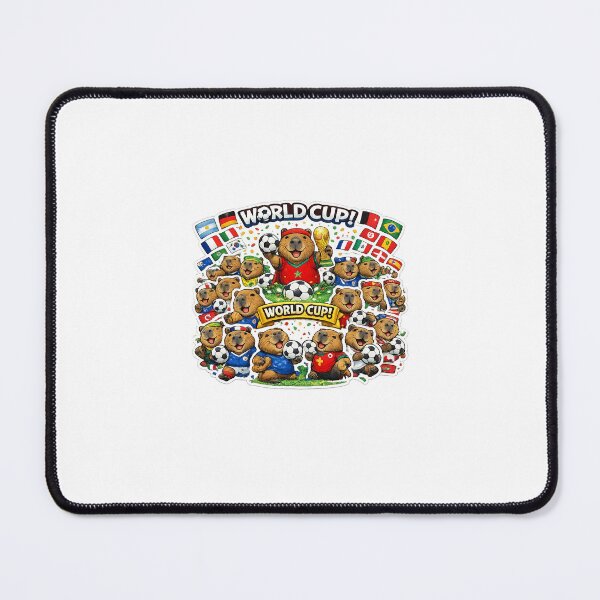 Item preview, Capybara World Cup Football Fan Design designed and sold by Aramdesing.