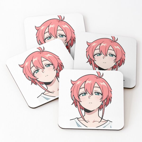 Item preview, Anime - Pink Hair Girl Turquoise Eyes designed and sold by AnimeShin.