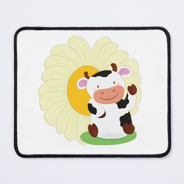 Item preview, Little cow saying hello to the arrival of spring designed and sold by Les illustrations d'Adėle L..