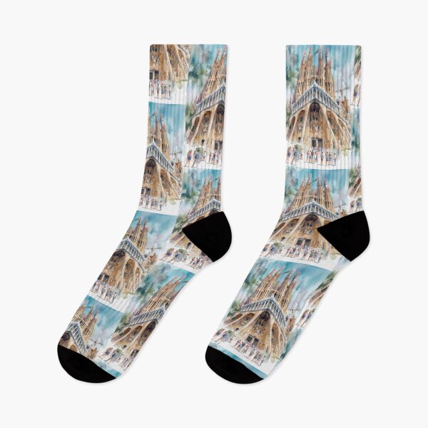 Item preview, Sagrada Familia Rising - Urban Watercolor Barcelona designed and sold by caracatita75.
