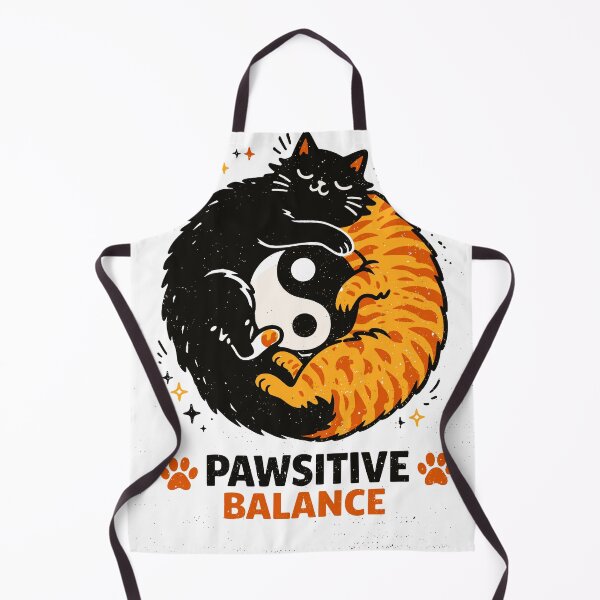 Item preview, Pawsitive Balance Yin Yang Cats designed and sold by Matinez Pink.
