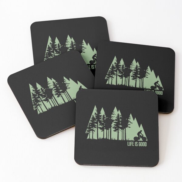 Item preview, Mountain Biker Forest Life Is Good Cycling MTB designed and sold by Gravelpeak Co..