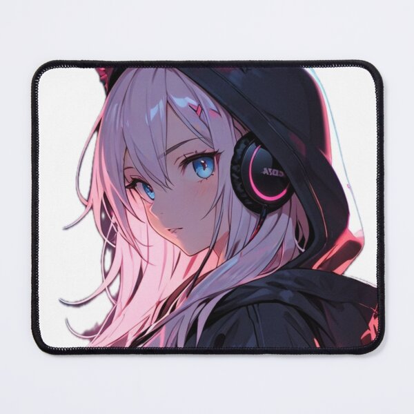 Item preview, Cute Anime Girl With Gaming Headphones designed and sold by AnimDream .