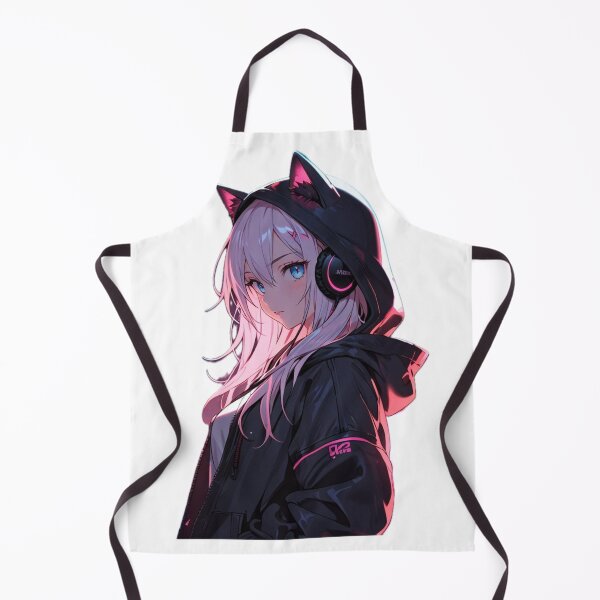 Item preview, Cute Anime Girl With Gaming Headphones designed and sold by AnimDream .