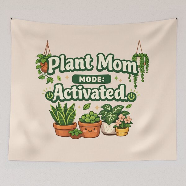 Item preview, Plant Mom Mode Activated – Cute Houseplant Lover Gardening Design designed and sold by blankTeeShirt.