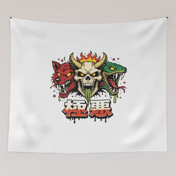 Item preview, Devil Skull with Demons T-Shirt designed and sold by Matinez Pink.