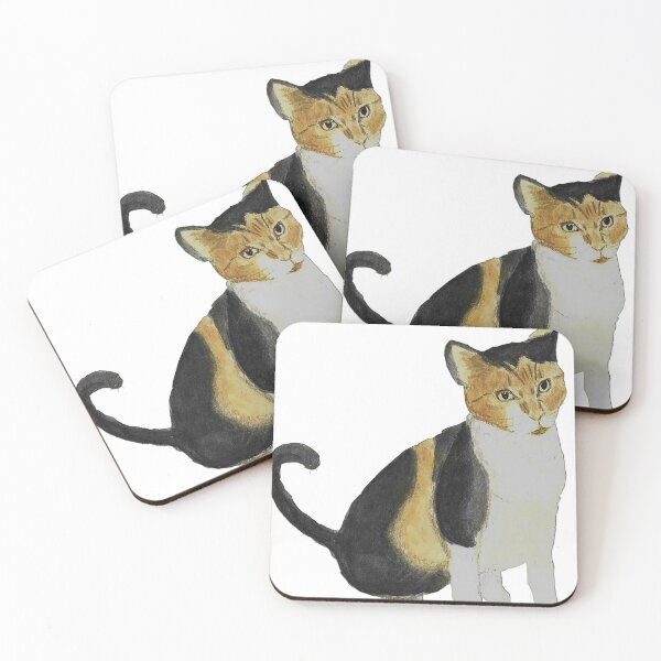 Item preview, Watercolor tortoiseshell cat designed and sold by Les illustrations d'Adėle L..