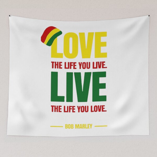 Item preview, Love The Life You Live Live The Life You Love Reggae Quote designed and sold by Future Fashion 07.