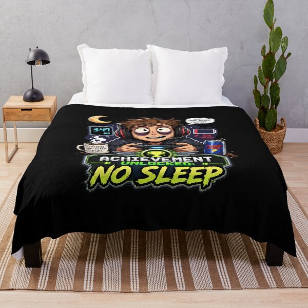 Item preview, Achievement Unlocked No Sleep Gamer Funny Gifts designed and sold by BadhbhArt.