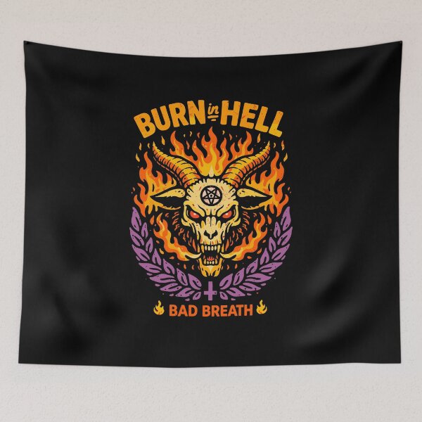 Item preview, Hellfire Demon Bad Breath T-Shirt designed and sold by Matinez Pink.
