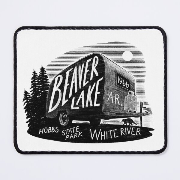 Item preview, Beaver Lake Arkansas Camper designed and sold by John Morris Illustration.
