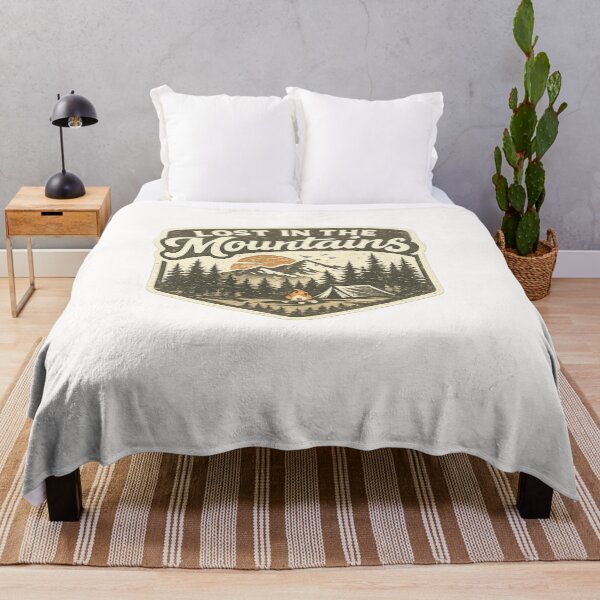 Item preview, Copy of Lost In The Mountains – Vintage Camping Adventure Retro T-Shirt Design designed and sold by RelateAndTee.