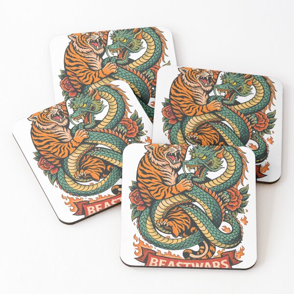Item preview, Tiger vs Dragon Tattoo Art designed and sold by Matinez Pink.