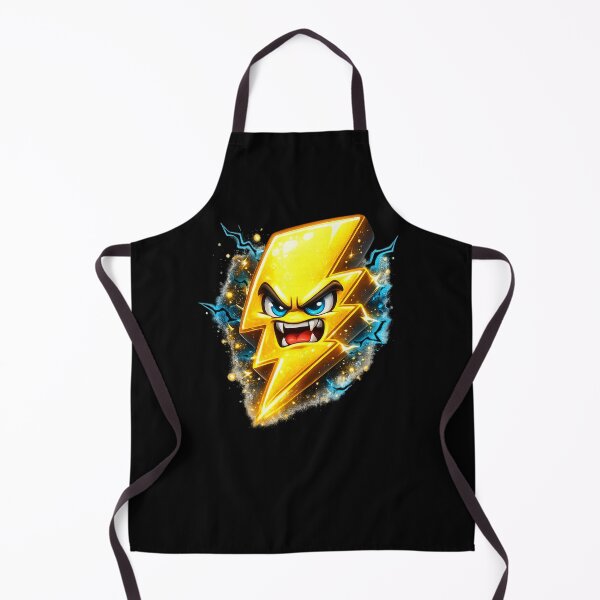 Item preview, Angry Lightning Bolt Cartoon Sticker | Funny 3D Electric Character designed and sold by Timeless Junction.
