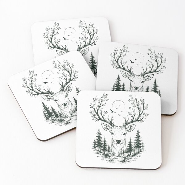 Item preview, Nature Deer Antlers Forest T-Shirt | Wildlife Moon Nature Lover Gift designed and sold by NatureHarmony16.